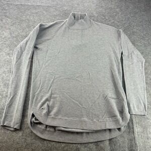 Cyrus Women's‎ Long Sleeve Light Gray Pullover Knit Sweater Zip Neck Size Medium